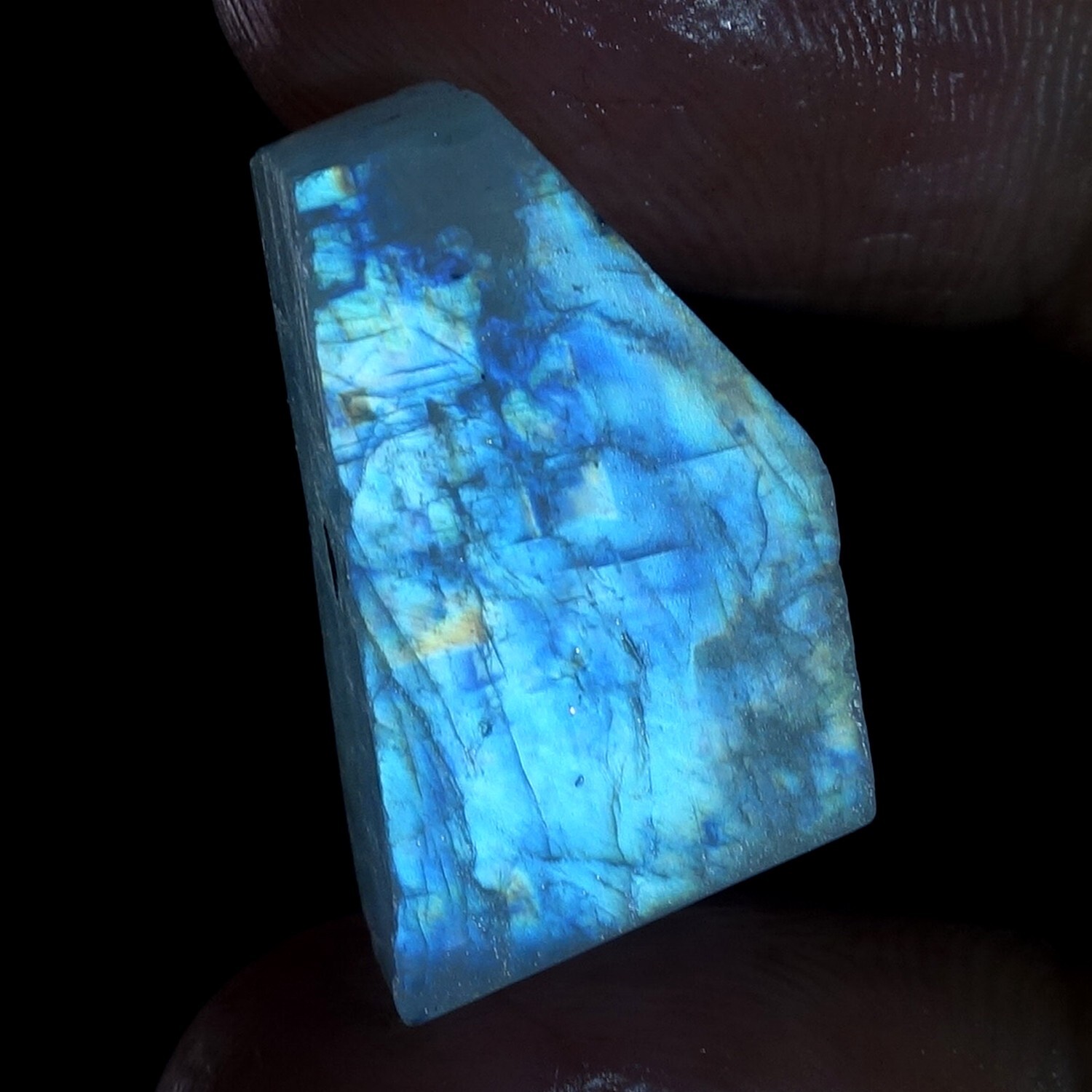 20.20 CTS Natural Rainbow Moonstone Rock Rough Raw Crystal Loose Gemstone EO403