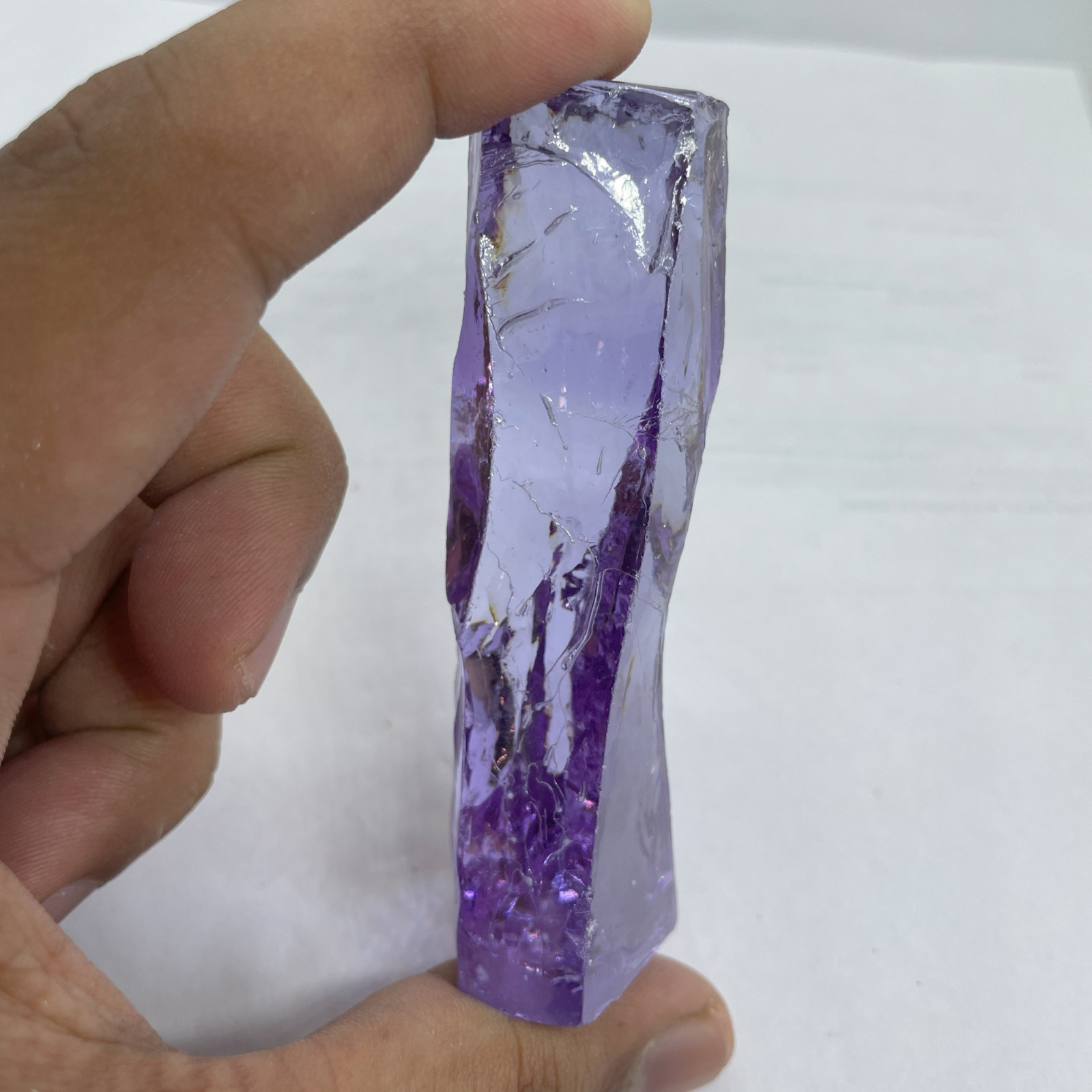 Purple Zircon Rough Gemstone, 100-200ct Healing Crystal for Jewelry Making