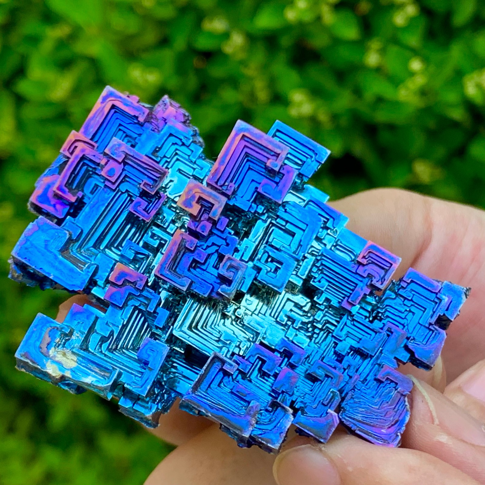 139G ram Bismuth rainbow crystal elementBi gemstone Mineral specimen healing