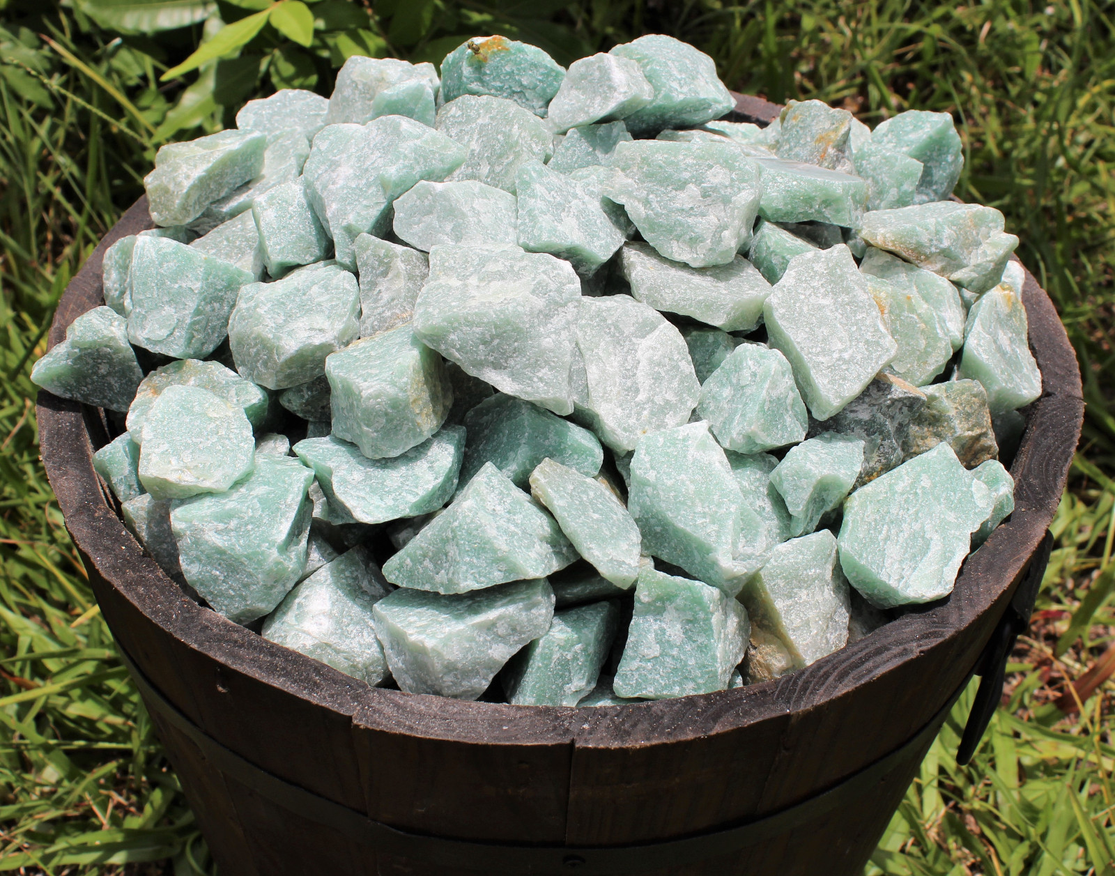 1/2 lb Bulk Lot Natural Rough Green Aventurine Gemstone Raw Specimen (8 oz)