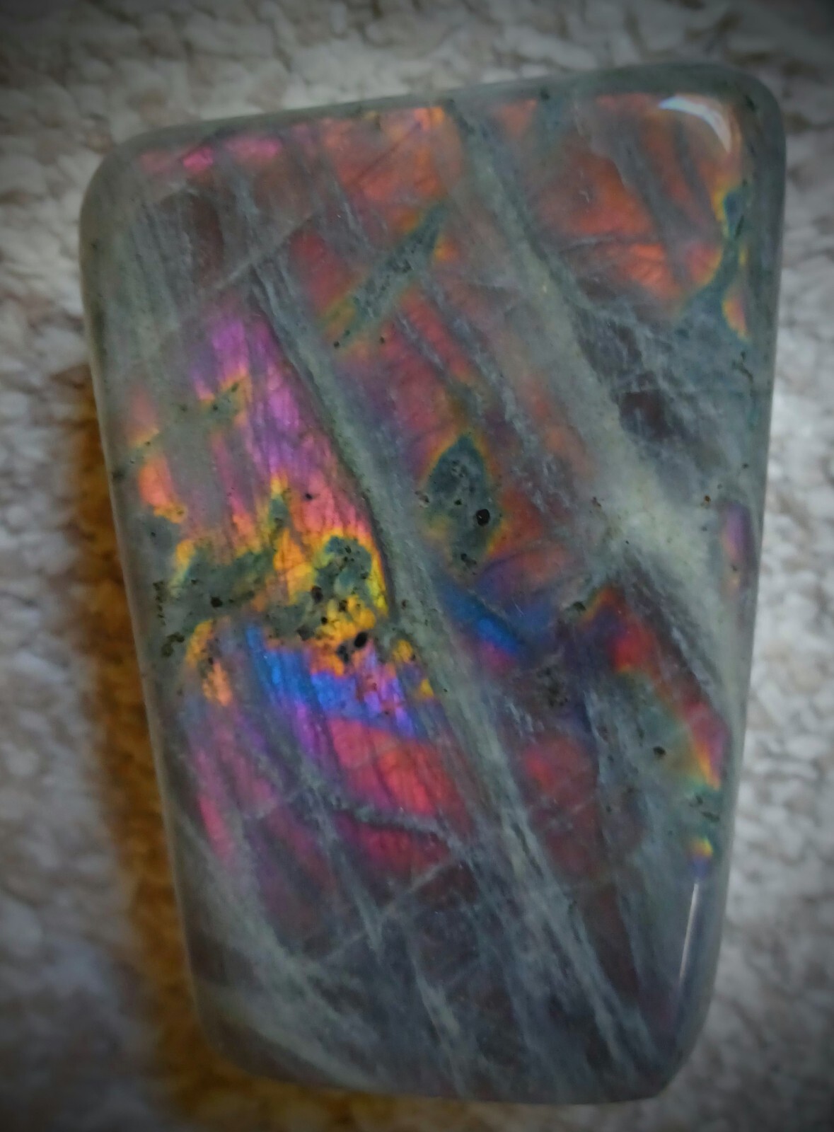 HUGE LABRADORITE ROCK! NATURAL MAGIC GEOLOGY POLISHED REIKI QUARTZ CRYSTAL STONE