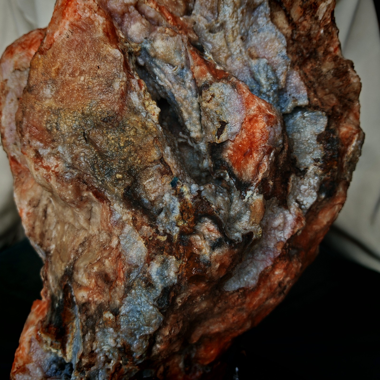31.13LB Natural Sun Stone Sea Blue Treasure Symbiotic Primitive Stone Specimen