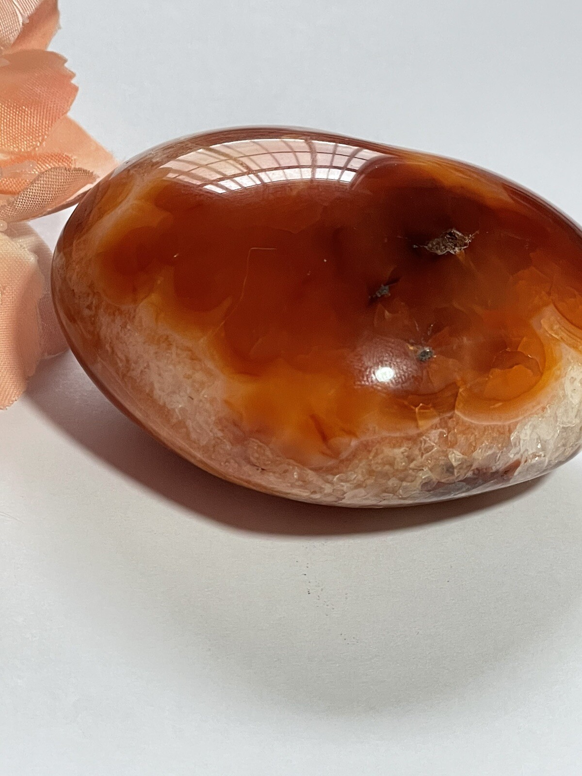 Genuine Natural Carnelian Puffy Heart Shaped