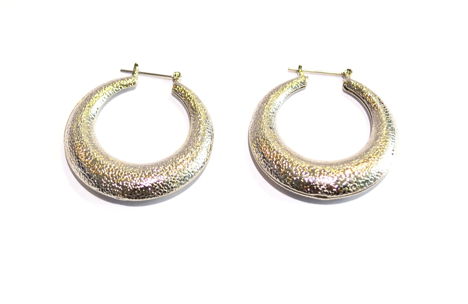 silver hoop earrings Jewelry