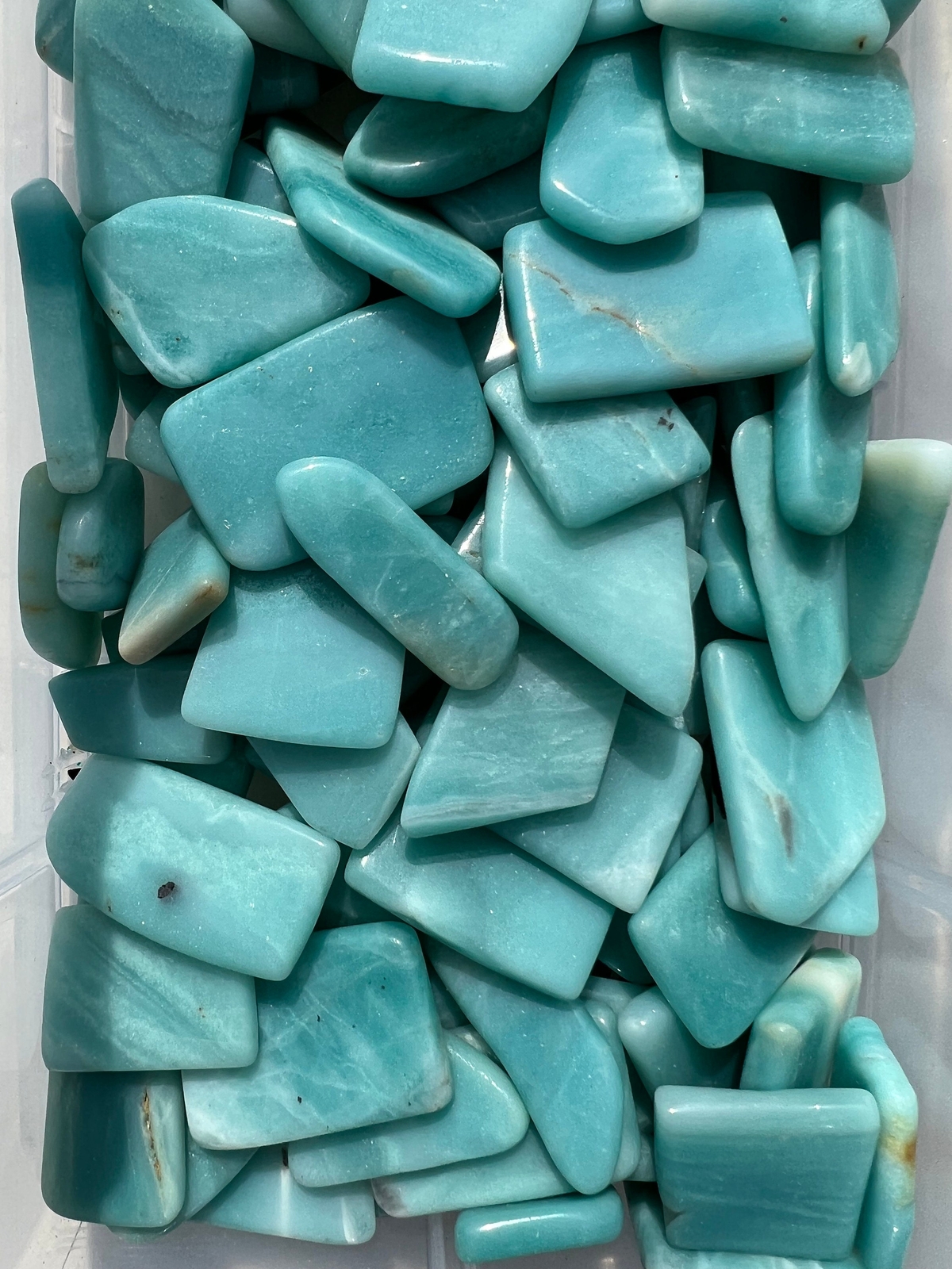 Amazonite Slice, Natural Amazonite from Mozambique