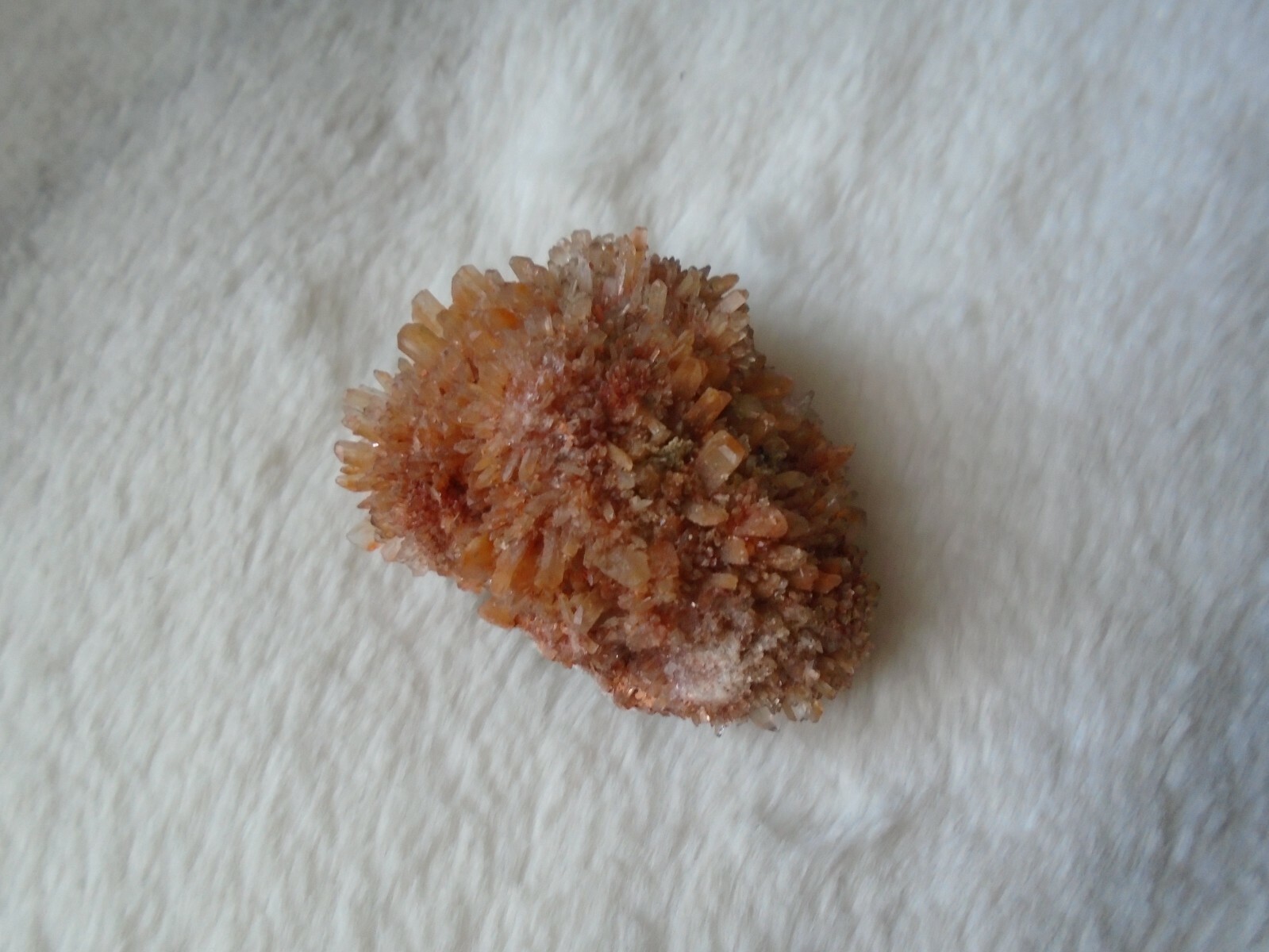 Rare Creedite with green quartz specimen, USA