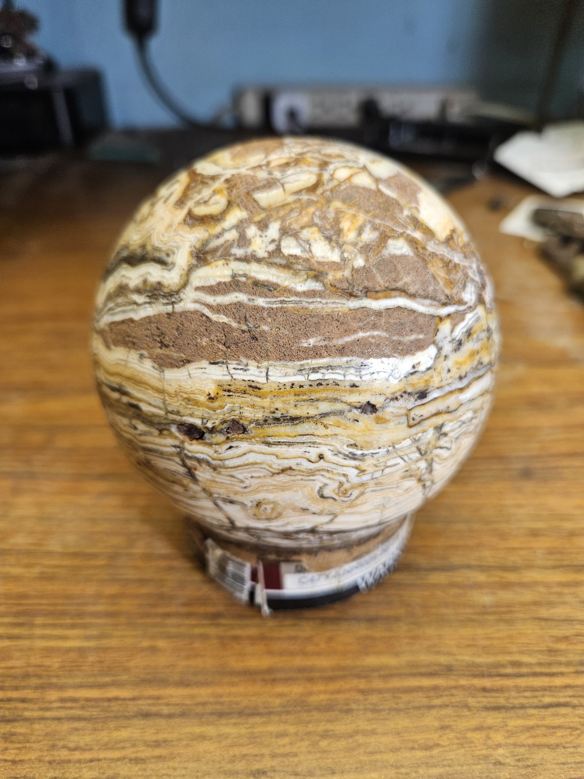 3in (76mm) Polished Sylvite/Halite Sphere