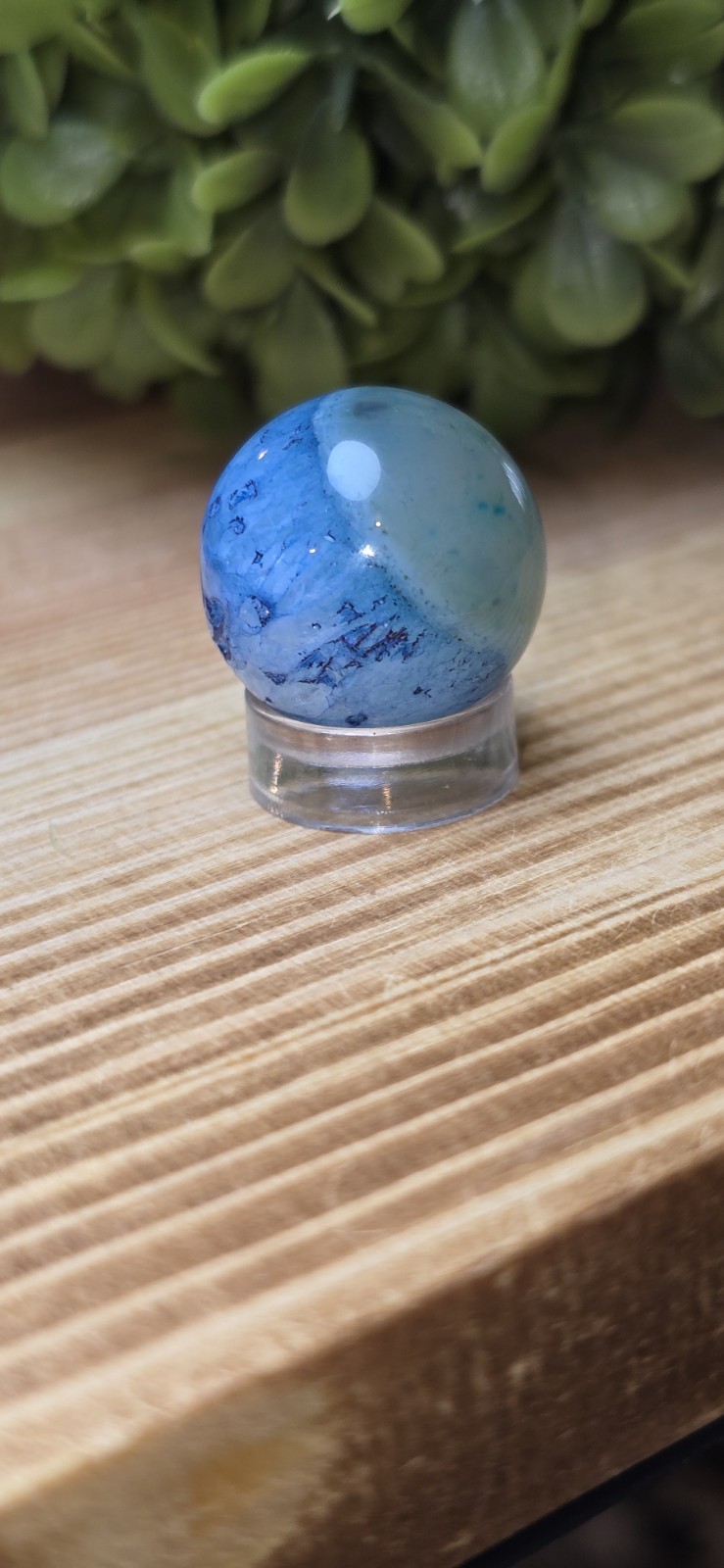 Agate Sphere 19mm Enhanced Color Crystal Ball Chakra Healing Stone