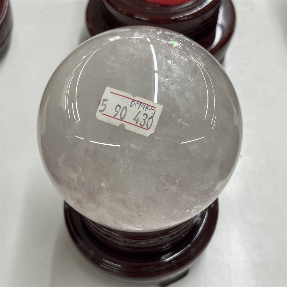 2LB 3.4″ Natural Clear Quartz Sphere Magic Crystal Healing Ball Gemstone Gift
