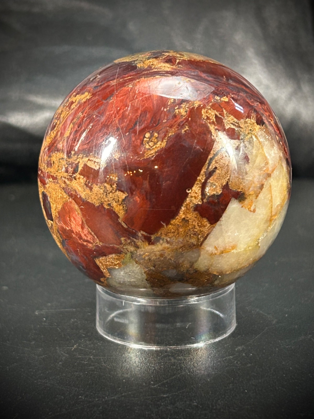 2.2″ Pietersite Sphere With Acrylic Stand 8.4oz (241 grams)