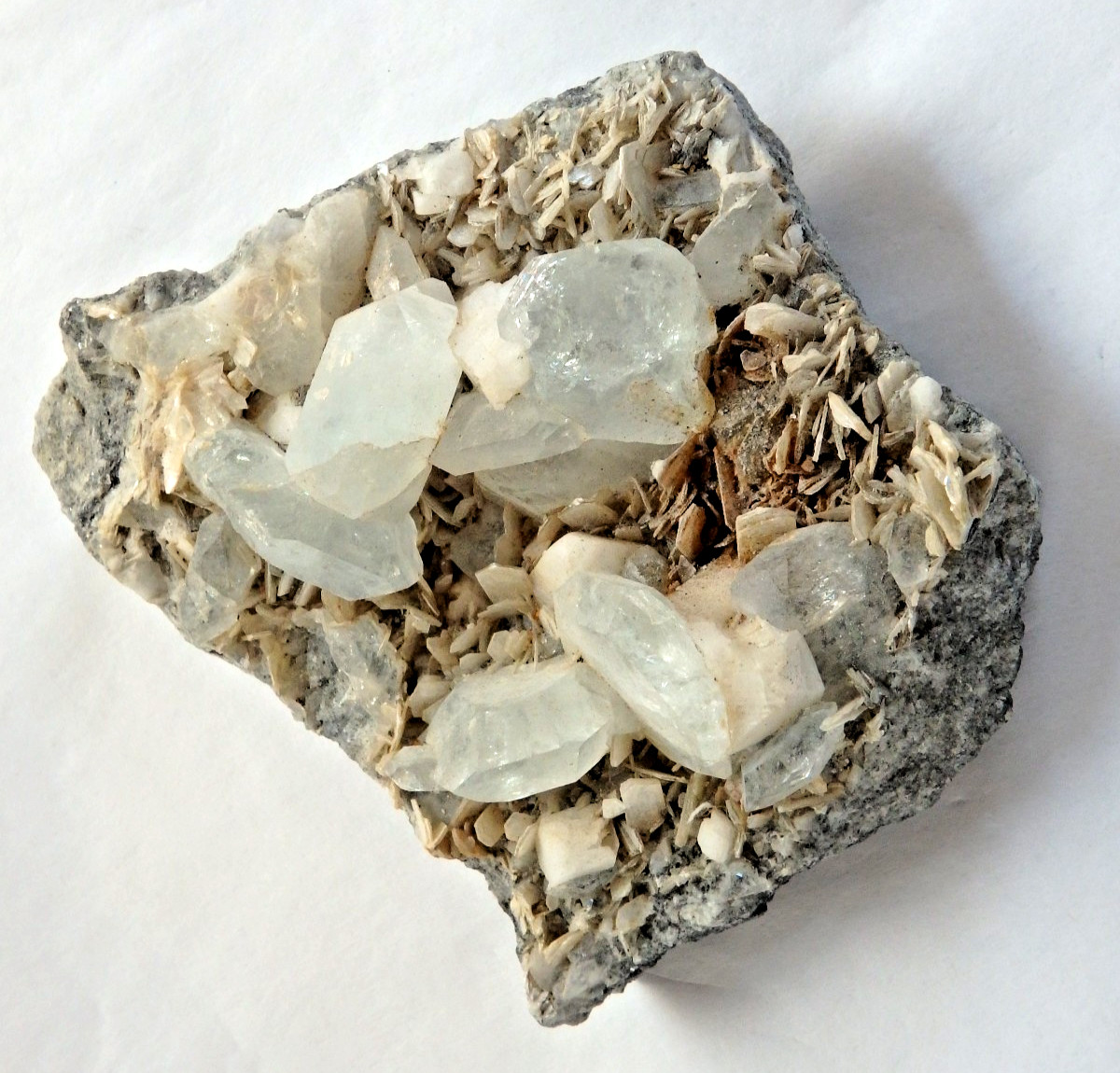 Crystal Aquamarine Beryl with Muscovite $35 Pingwu Beryl , China 105.7 grams