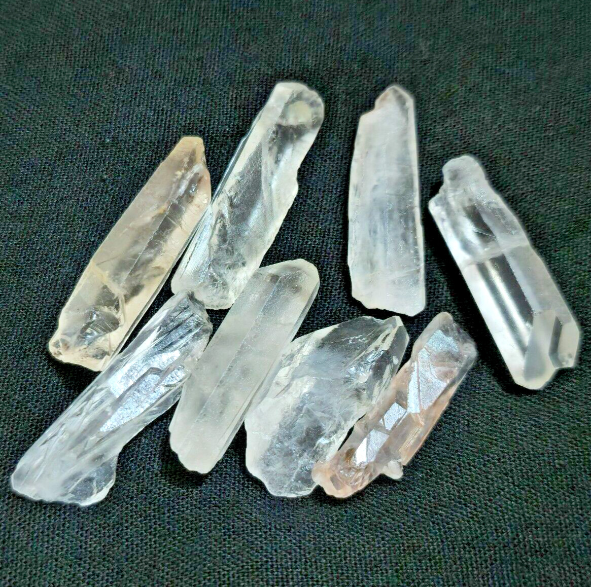 98 Crt Wonderful Crystal Quartz Raw 8 Pcs Lot Size 26-30 MM Rough Loose Gemstone