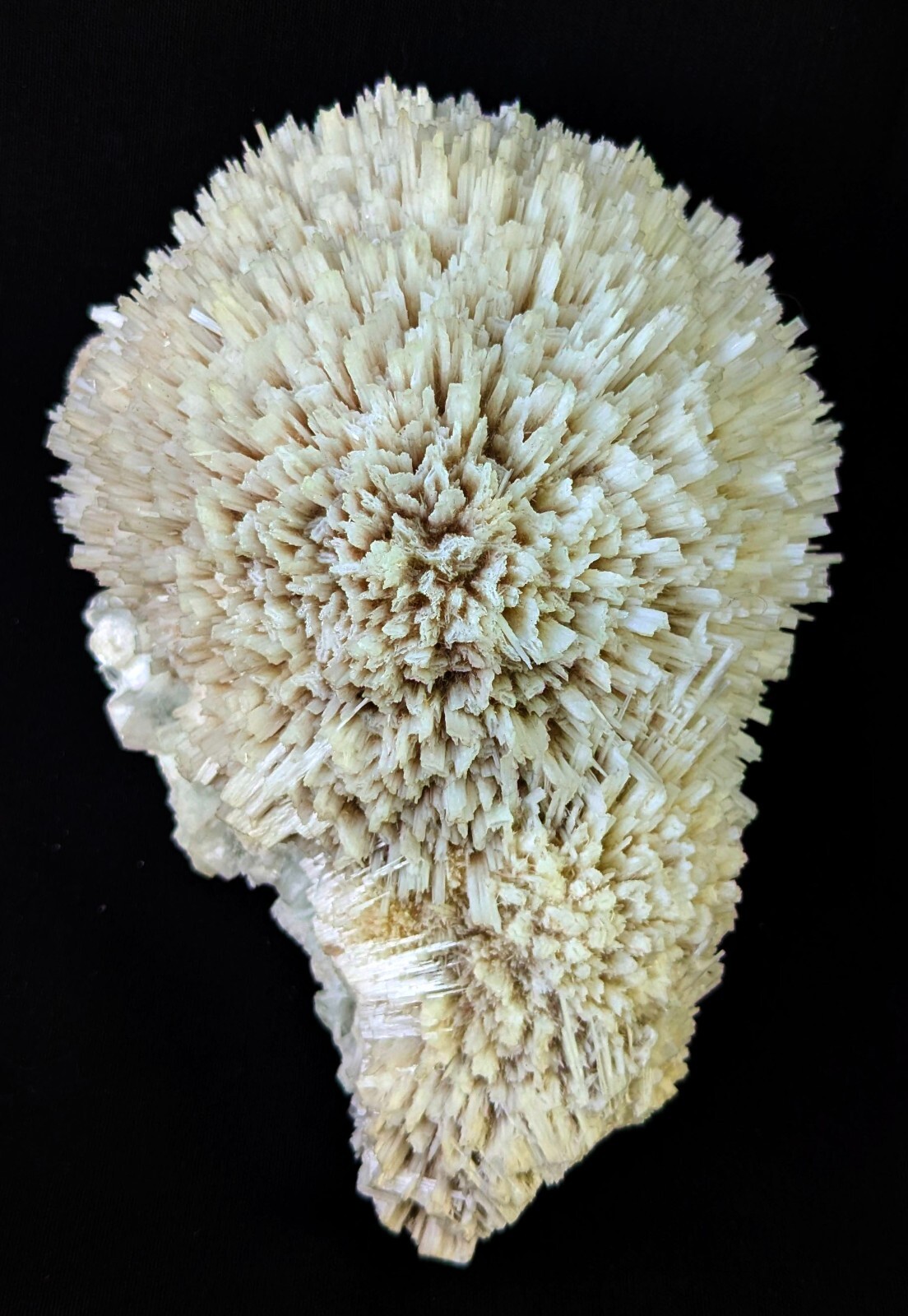 Scolecite Blow Spray ball W/ green Apophyllite cubes formation mineral Specimen