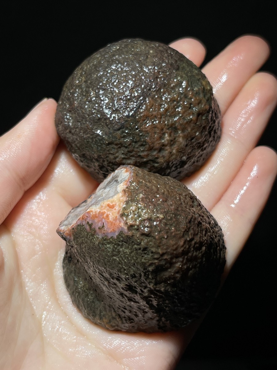 Rough Unpolished China Agate Achat Nodule Specimen Xuanhua Hebei 138g 110