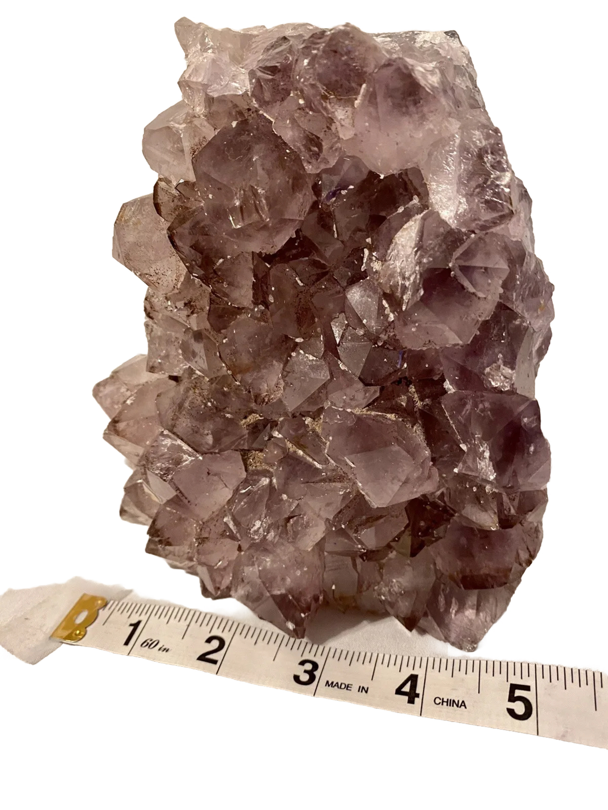 Amethyst Rose De France 3.14 LB Mauve Color Crystal Cluster W Mountable Hole