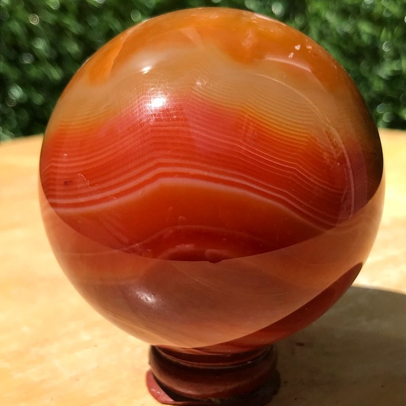 290G Natural Patterned Agate Ball Crystal Sphere Mineral Specimen Healing