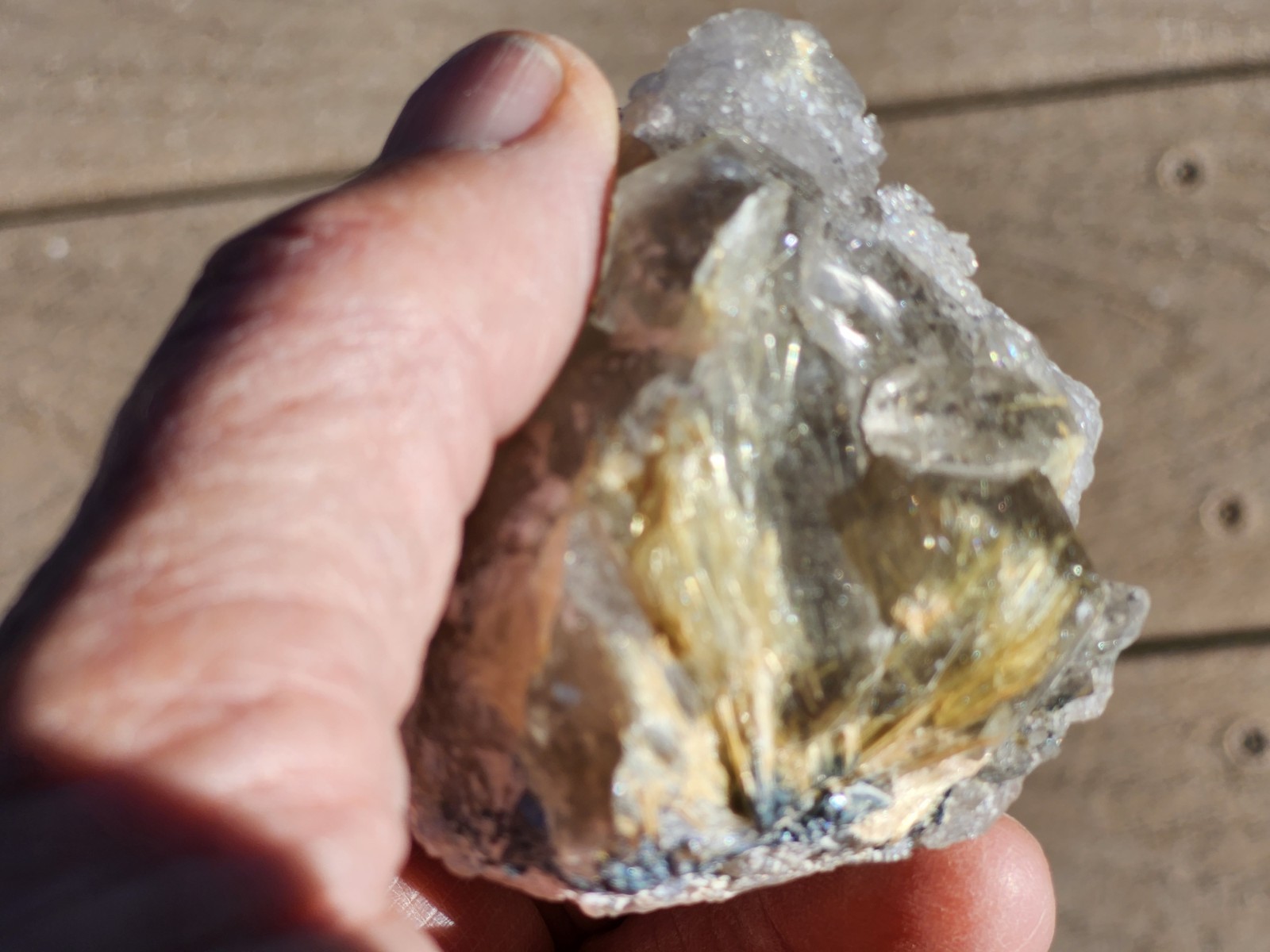 Rutilated Quartz.unique. Gold Needles. Colorado. Crystal Cluster.Energy,relax