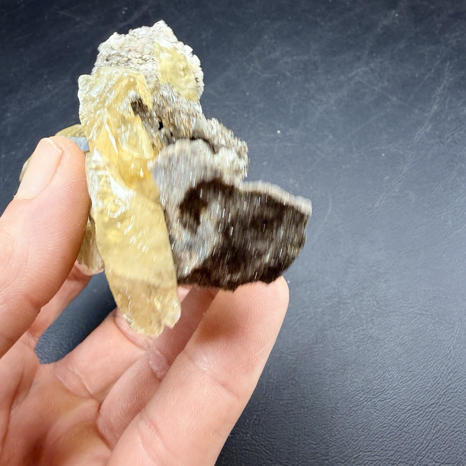 Golden Calcite Chalcopyrite Dolomite Crystal Combo / Sweetwater Mine *Video*