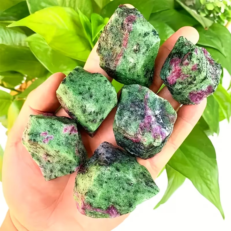Raw Ruby Zoisite Stone, Natural Unpolished Mineral Specimen, Holiday Gifts
