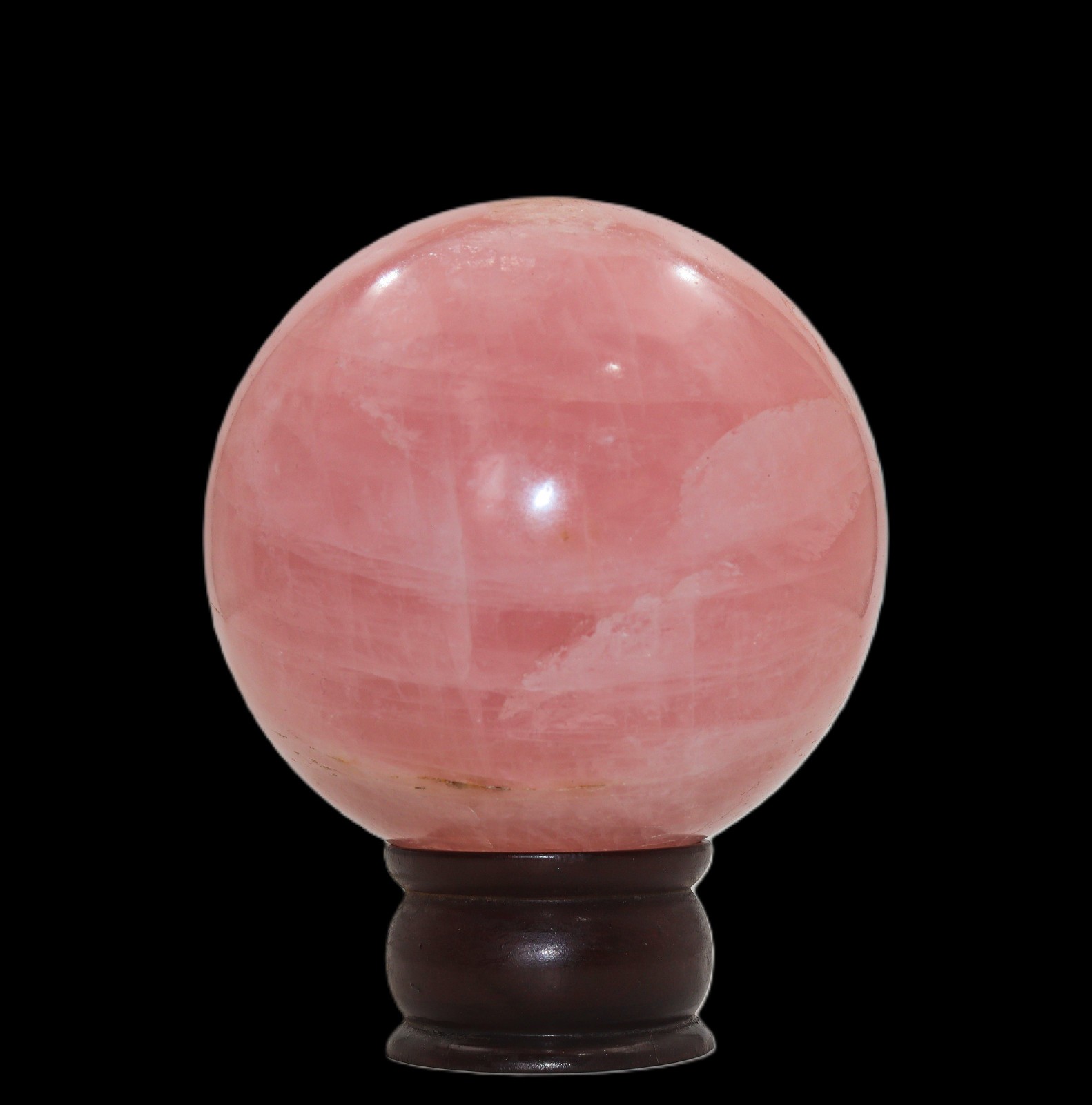 110mm Rose Quartz Sphere Pink Crystal Ball Reiki Healing Stone