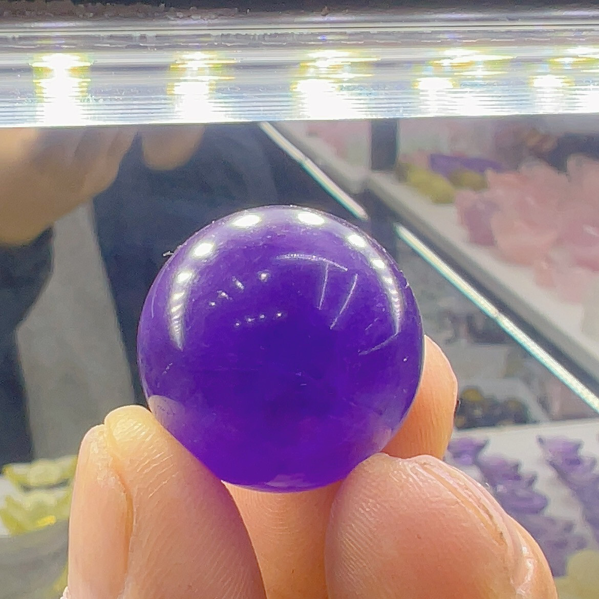 1pc Natural Amethyst Quartz Sphere Crystal Ball Reiki Healing 20mm