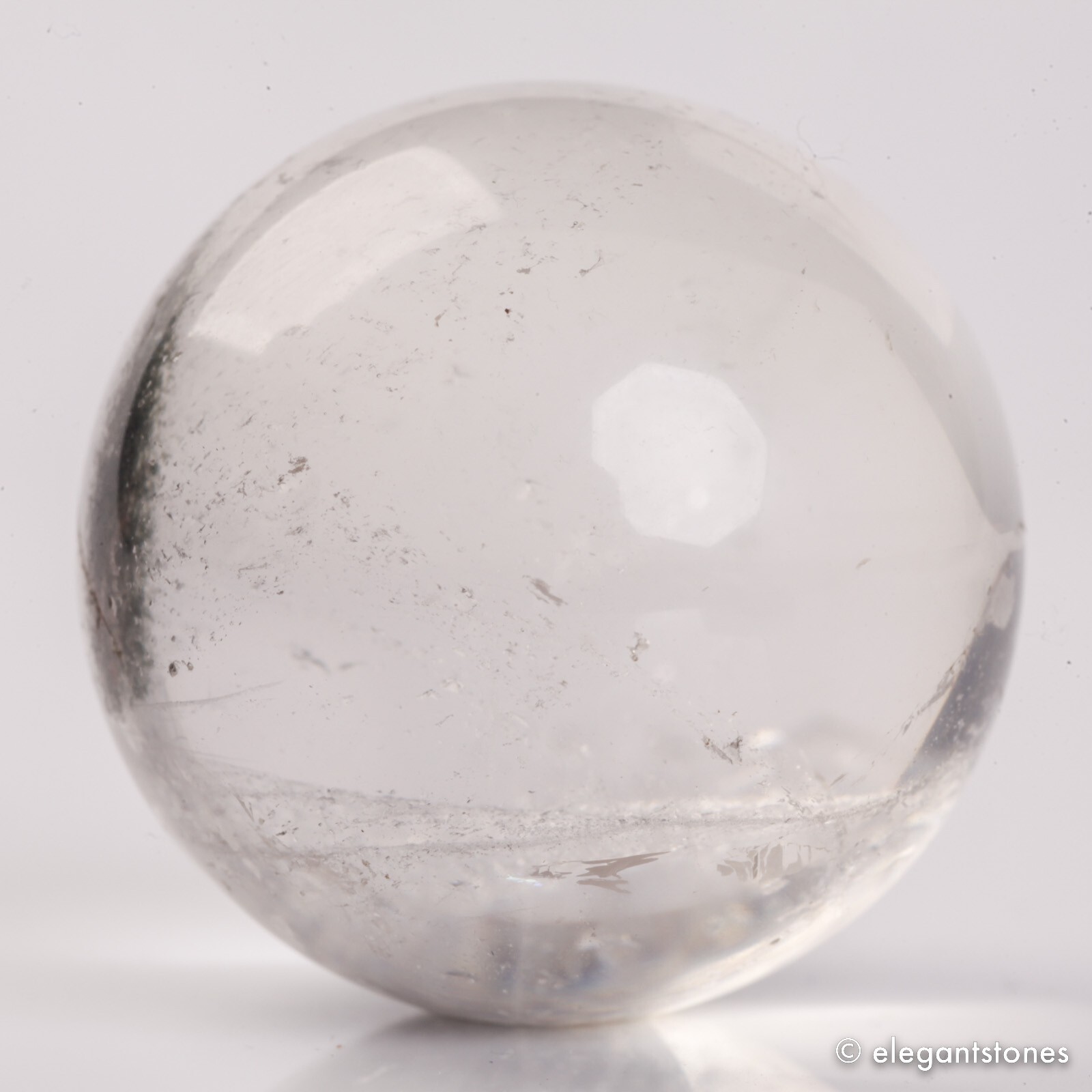 45g32mm Natural Garden/Phantom/Ghost/Lodolite Quartz Crystal Sphere Healing Ball