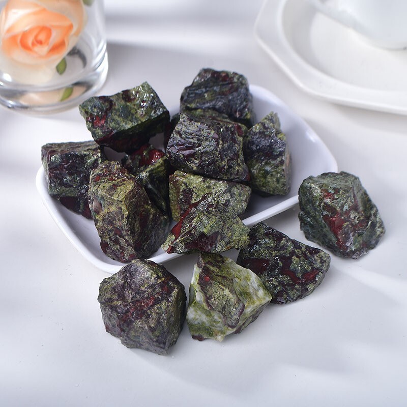 Raw Rough Dragon Bloodstone Jasper Chunk Healing Crystal Rock Specimen Gift 1PCS