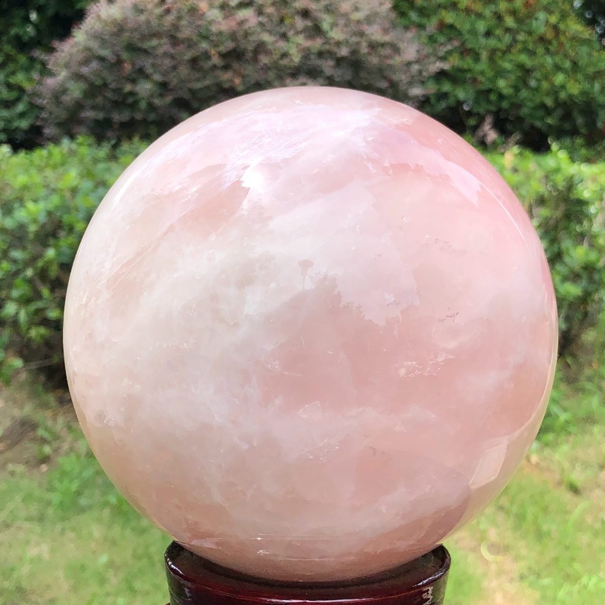 10.27LB Natural pink rose quartz sphere crystal polished ball healing decor