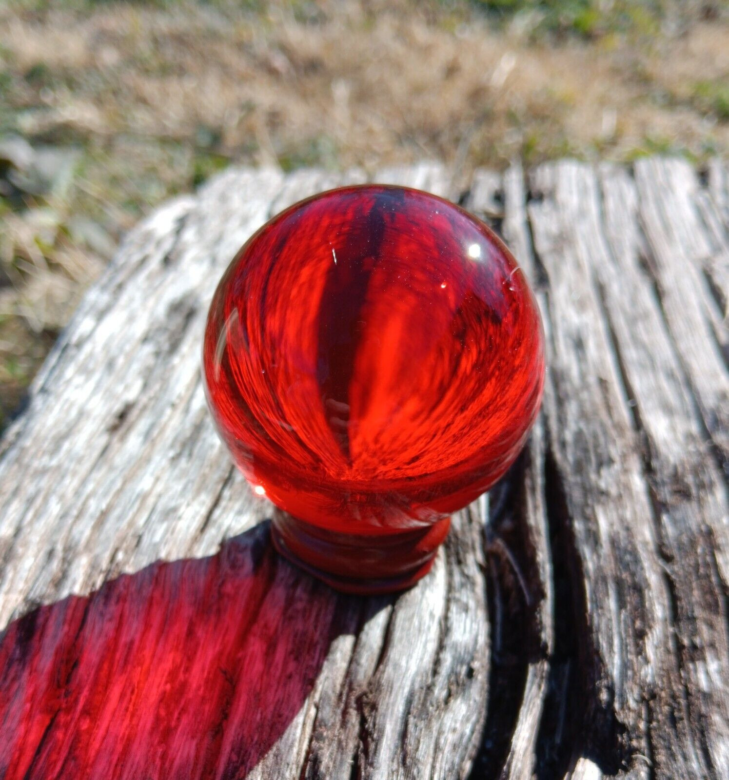 Red Crystal Balls 50mm/80mm K9 Sphere with Stand Feng Shui Love Attraction
