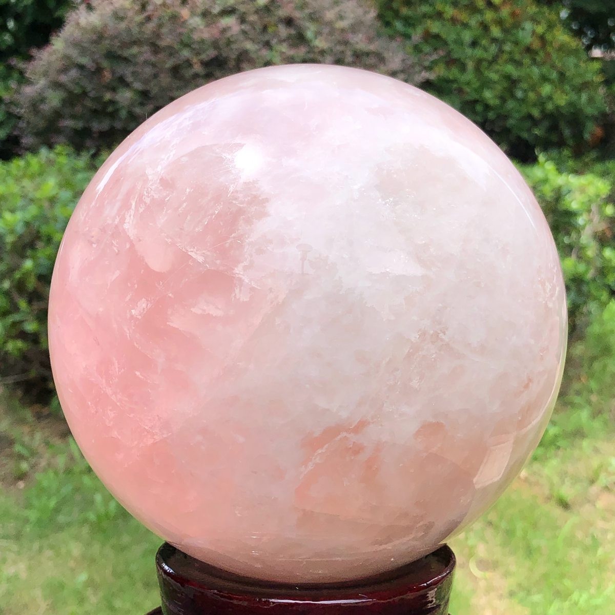 10.27LB Natural pink rose quartz sphere crystal polished ball healing decor