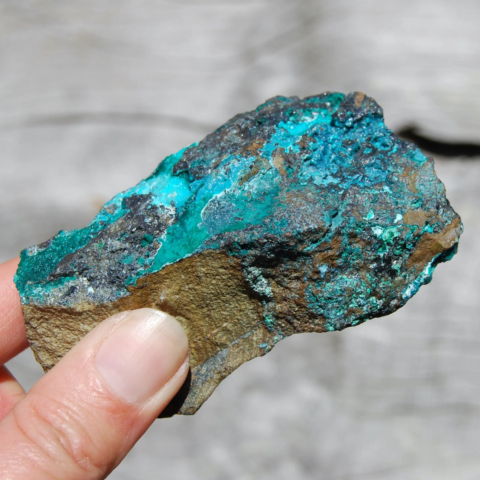 3.5in Silica Chrysocolla Crystal, Natural Raw Chrysocolla Malachite, Congo L8
