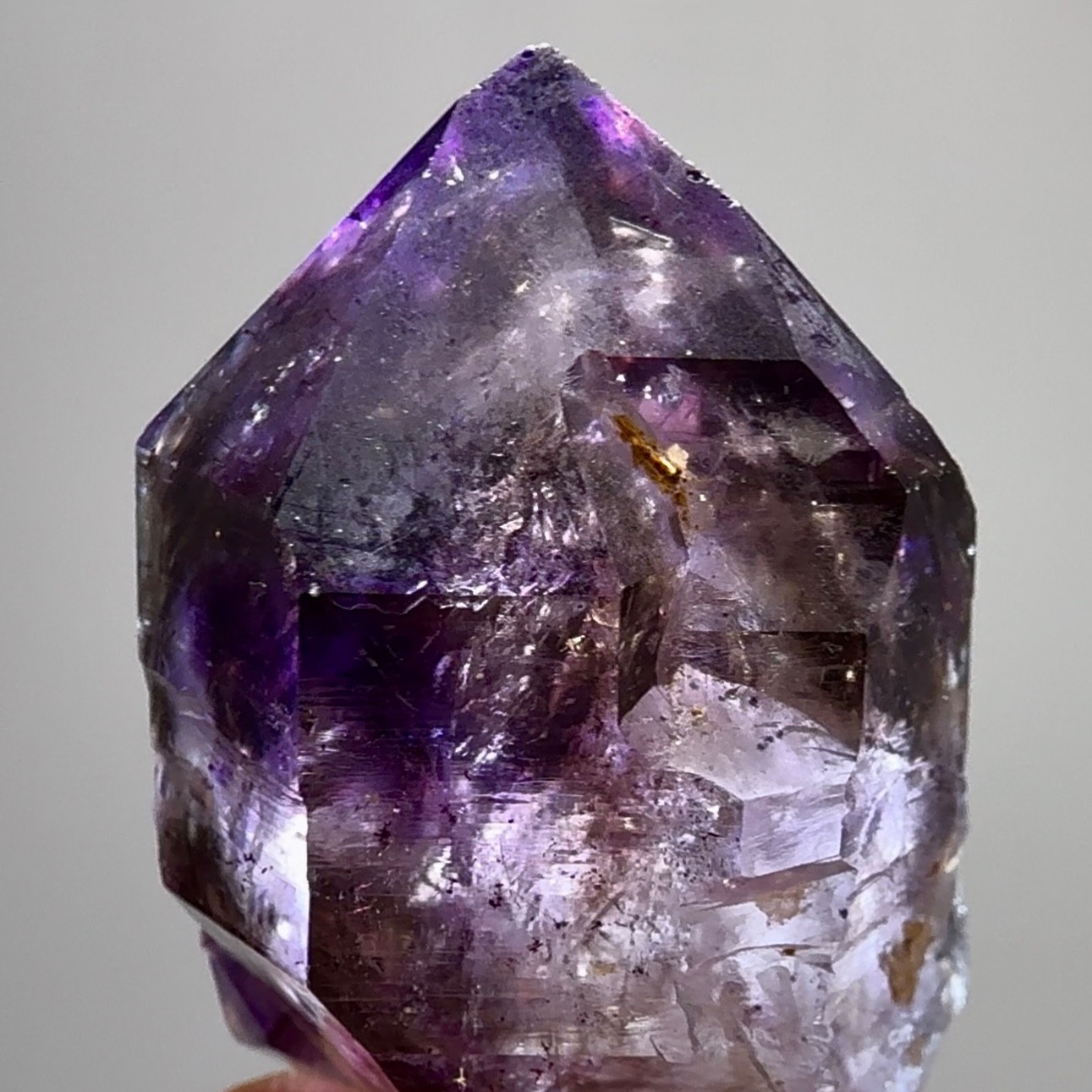 Moving Bubble! RARE Elestial ET Rainbow Grape Jelly Shangaan Amethyst Enhydro