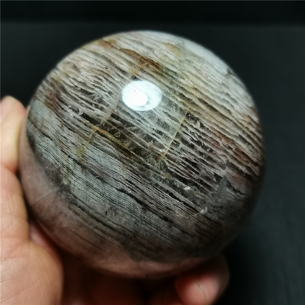 696G Natural Polished Colorful Ghost Thousand layer Stone Sphere Ball WD1706