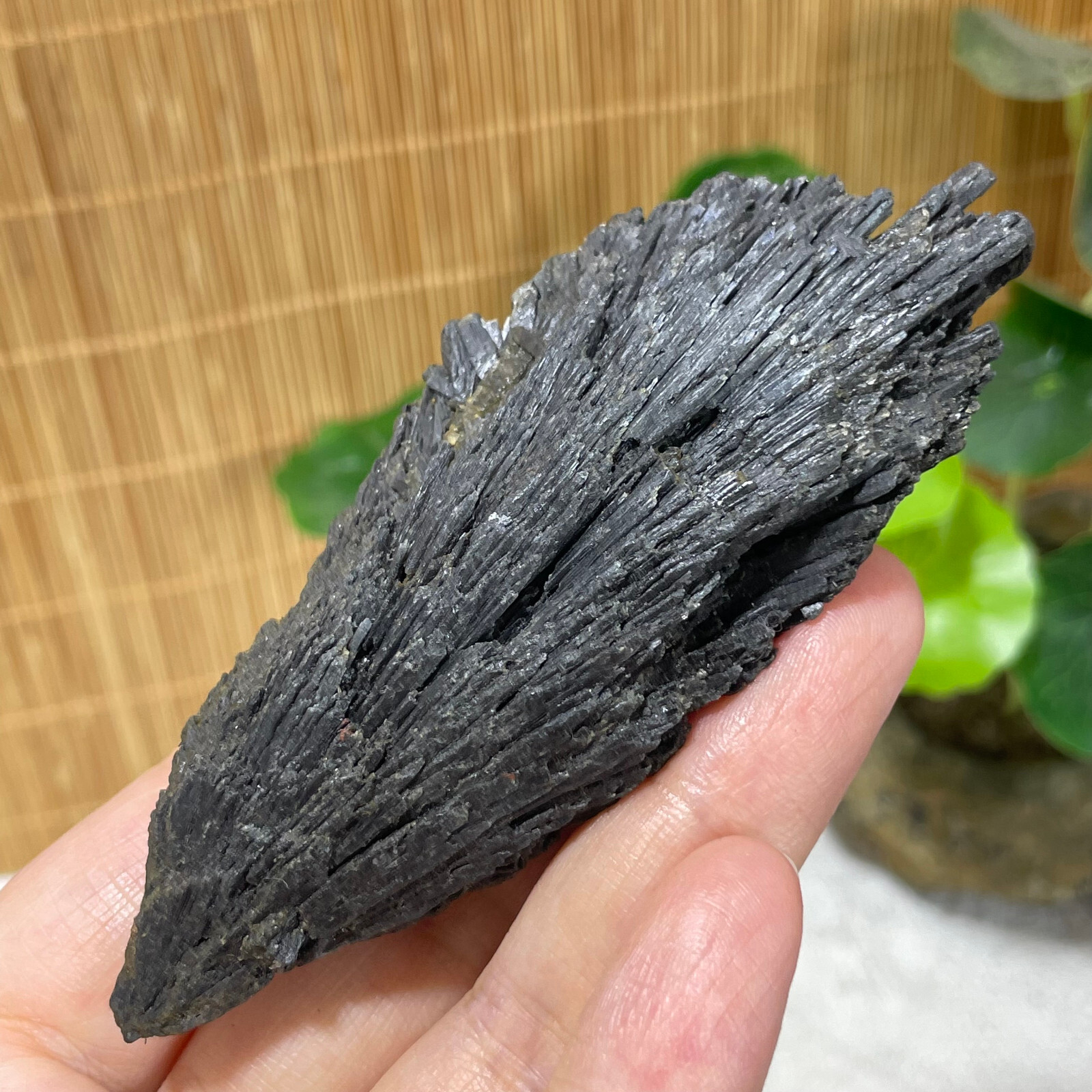 74g Natural Irregular natural black crystal cluster mineral specimen（dian qishi）