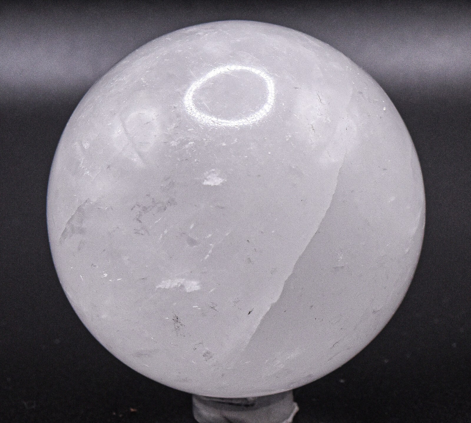 2.25″ White Clear Quartz Sphere Polished Natural Gemstone Mineral Ball – India