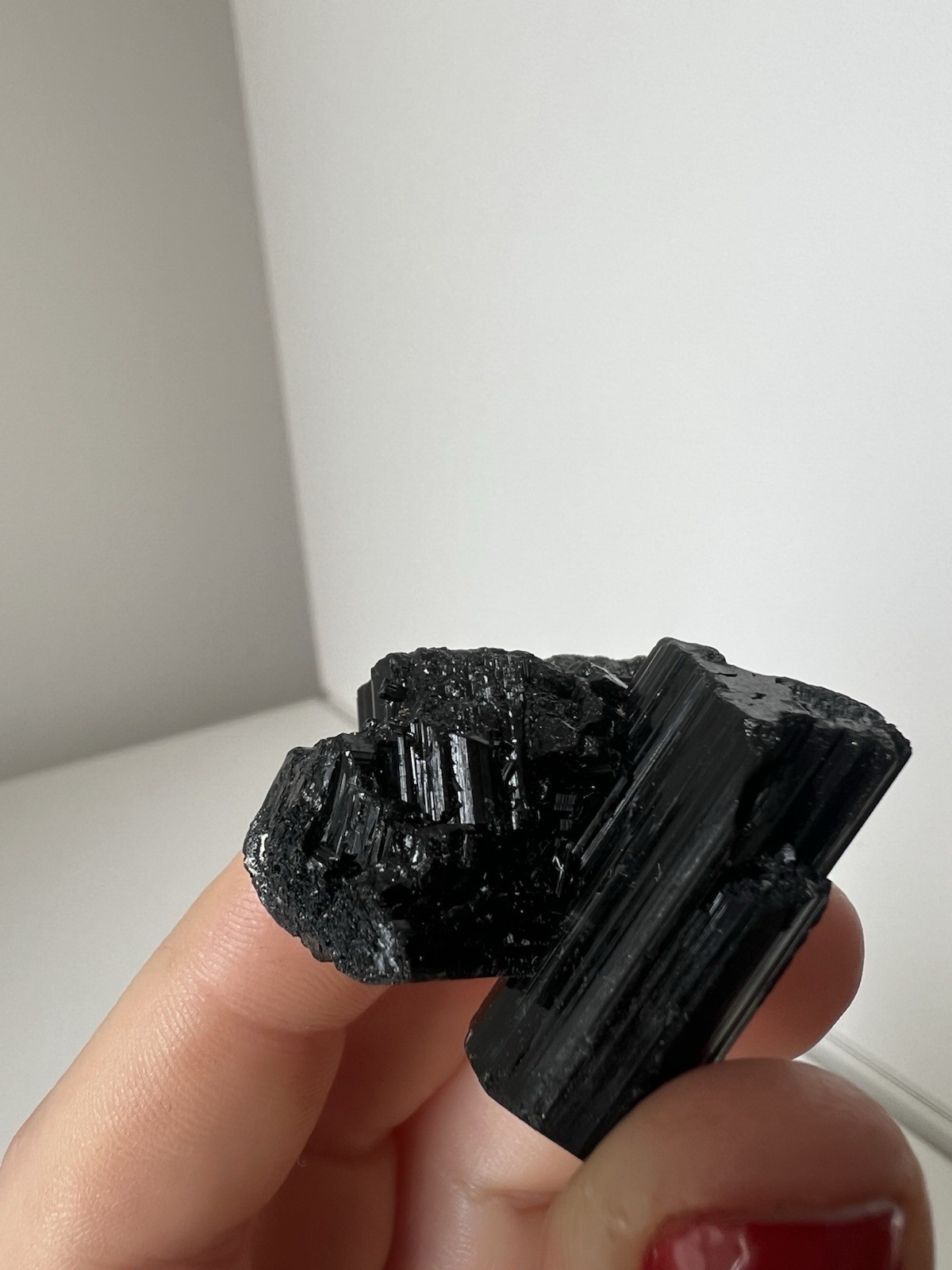 33g – Raw Black Tourmaline | Cross Cluster | Mozambique