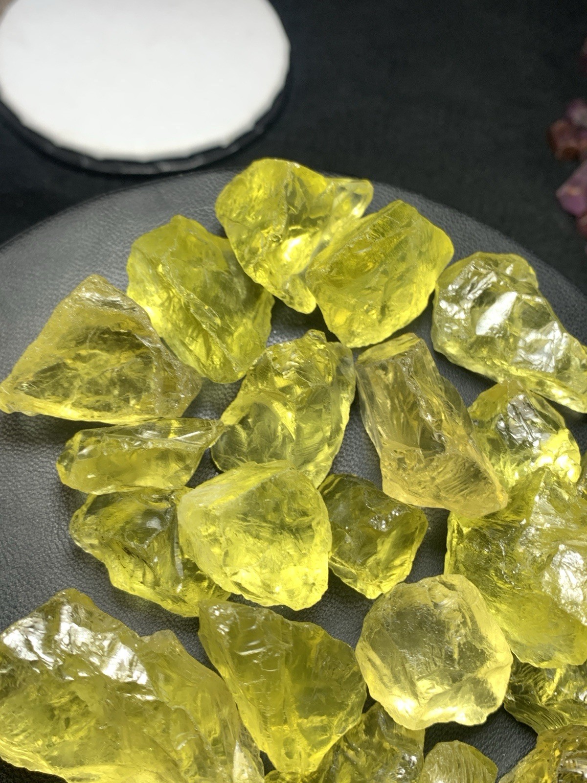 214 Grams Beautiful Yellow Colour Facet Grade Lemon Quartz From Africa