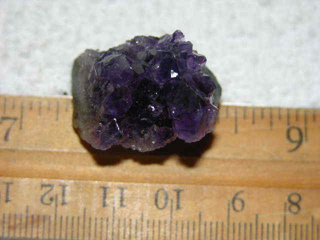 Amethyst crystal cluster grape jelly saturation smaller jewelry-sized 1″ K88