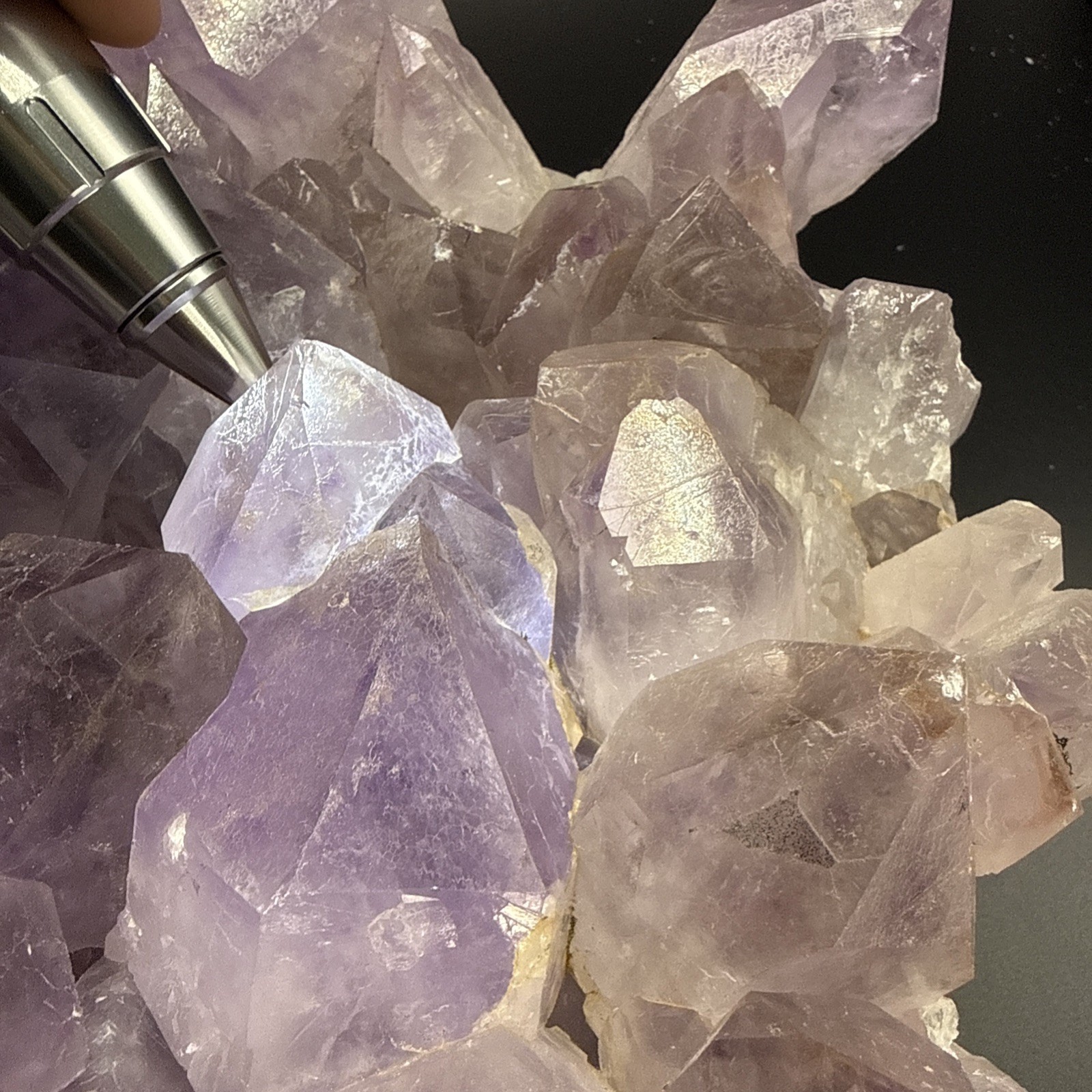 25 LB Huge Natural Amethyst Plate! Big Points! Crystals, Minerals, Congo!