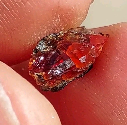 ULTRA RARE GEM RHODOCHROSITE ON MATRIX N’Chwaning I Mine, KMF, South Africa