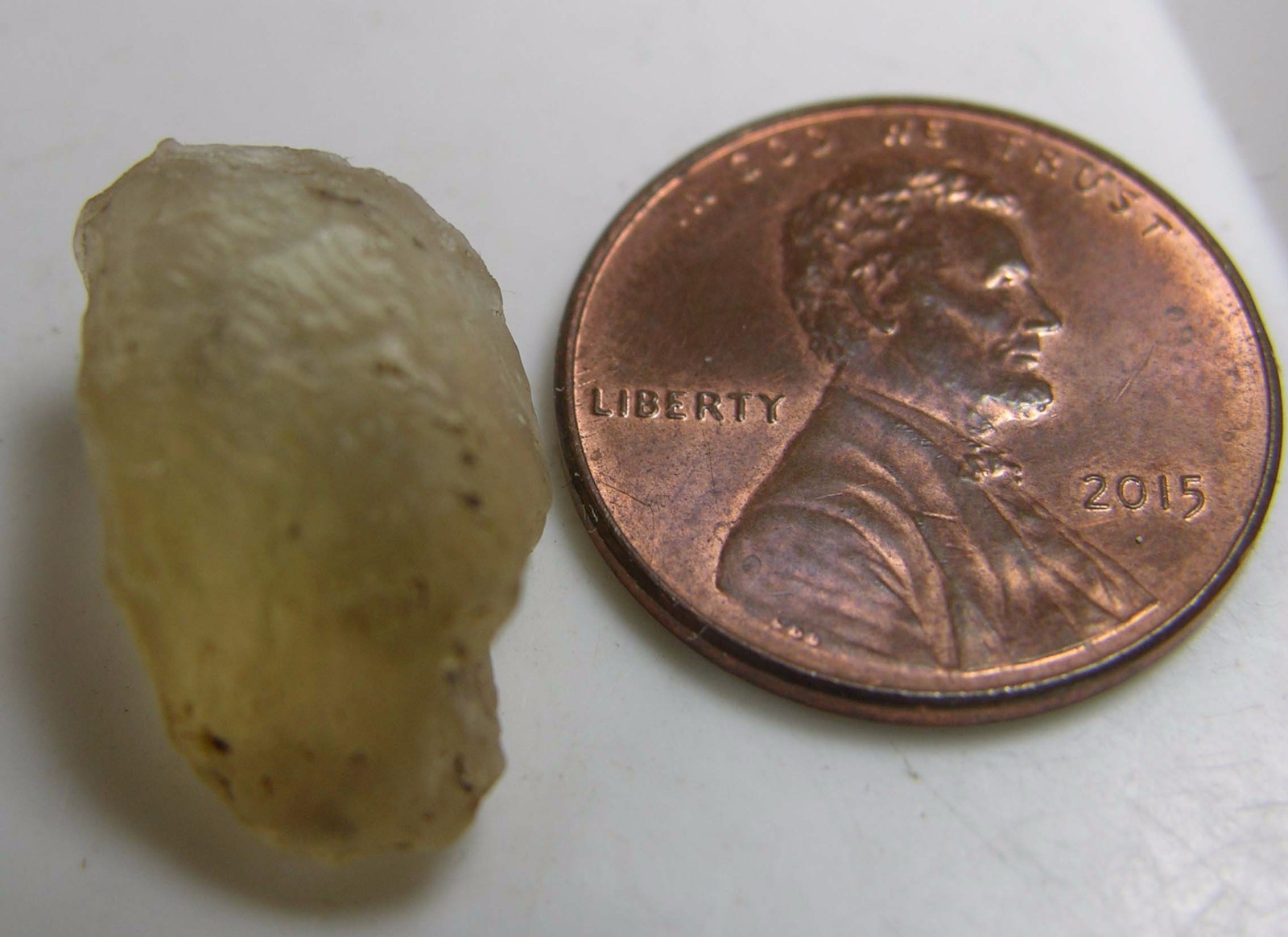 #2 11.00Ct Ethiopia 100% Natural Rough Champagne Orthoclase Crystal 17.00m 2.20g
