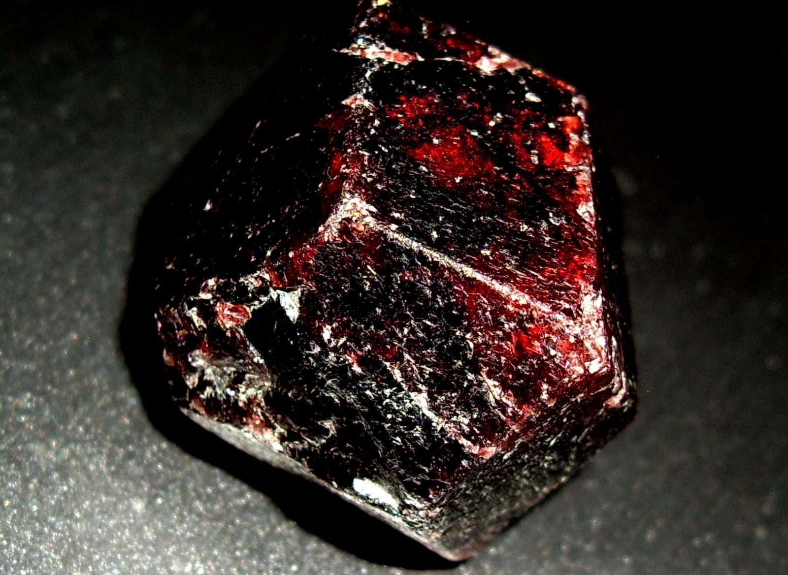 Deep Red Medium Large Almandine Garnet Crystal 29.2g