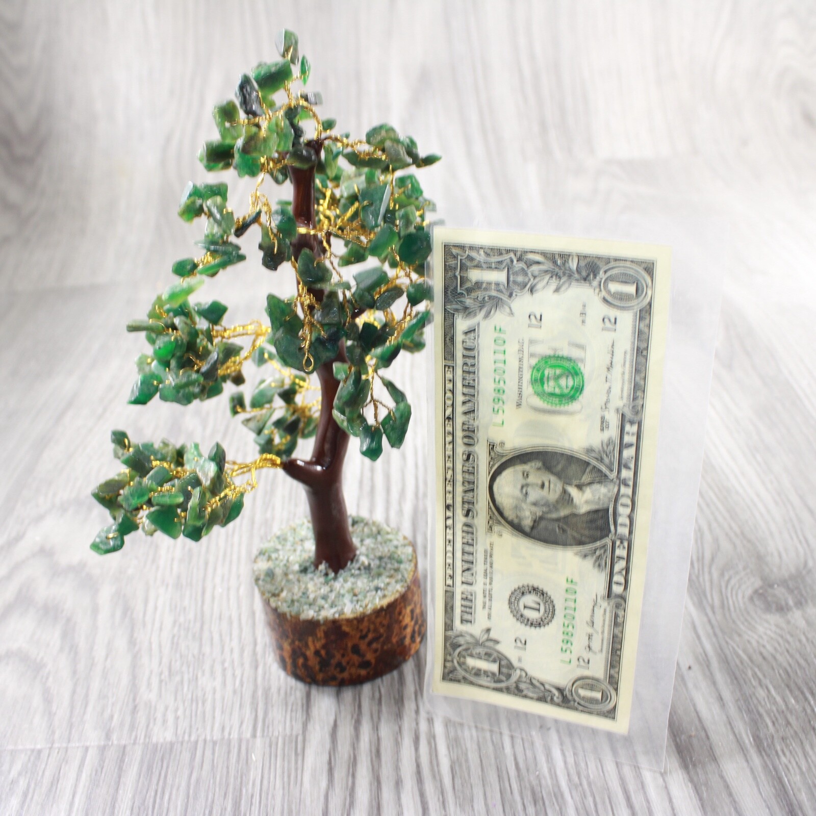 1 Aventurine Chip Tree About 9 Inches Tall #0956