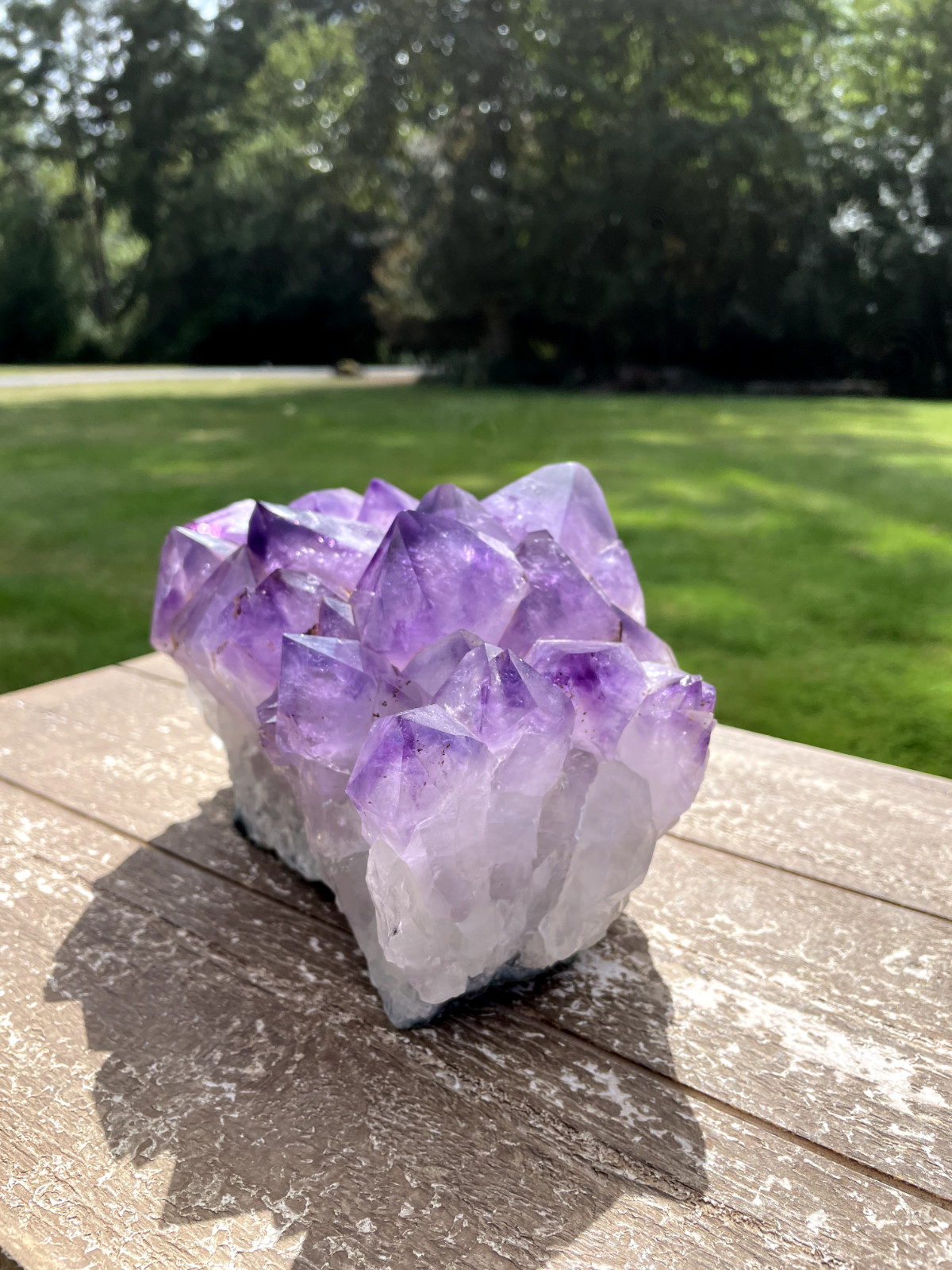 Brazil Amethyst Crystal Geode Cluster 9 pounds