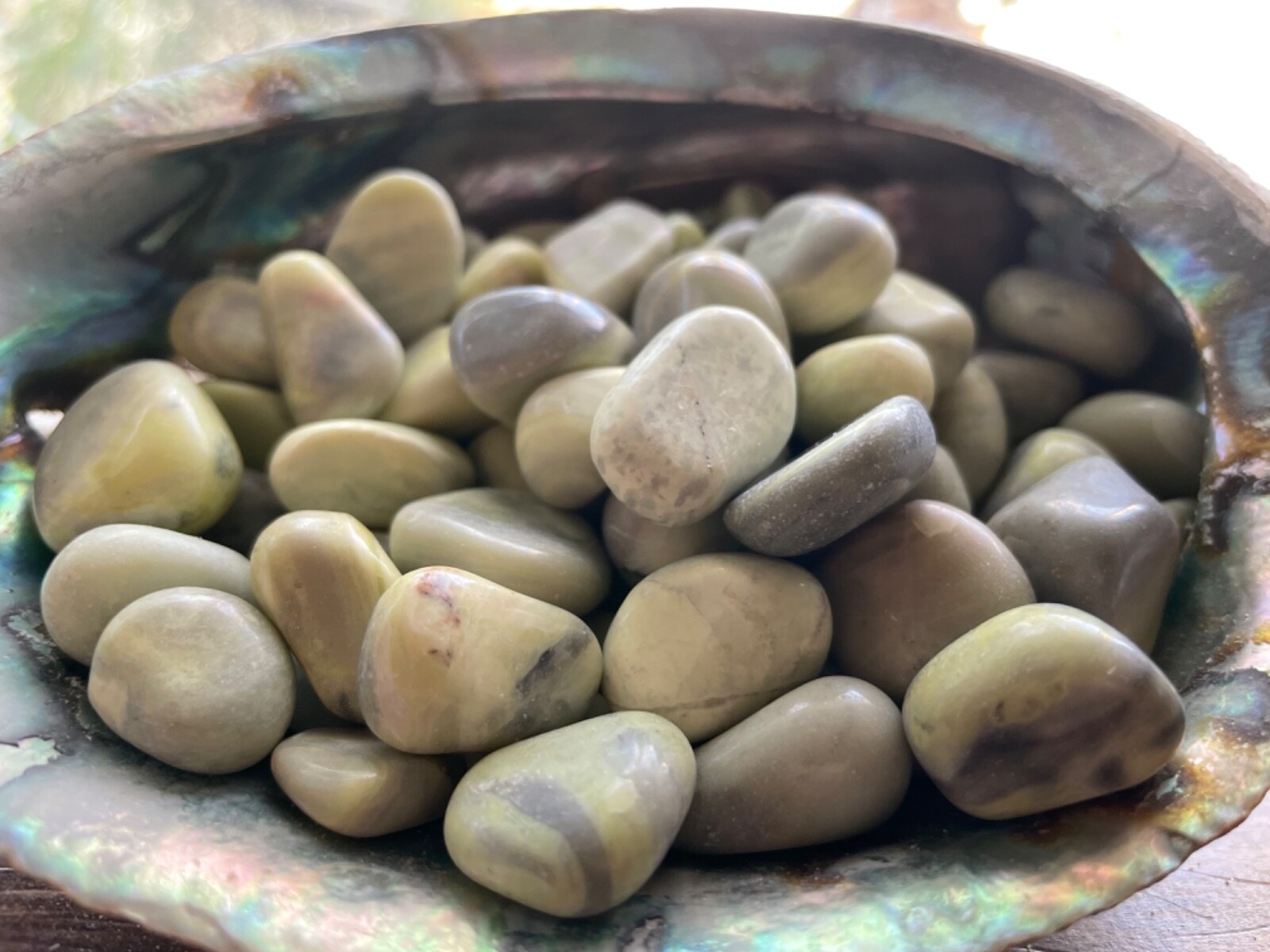 6X Infinite Serpentine Tumbled Stones 15-20mm Reiki Healing Crystal Energy Leaks