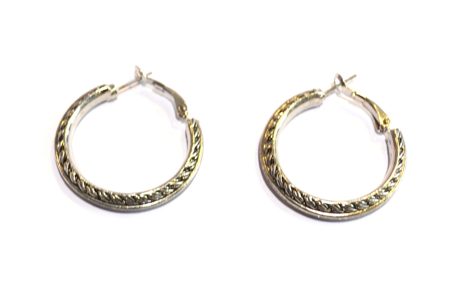 silver hoop earrings Jewelry