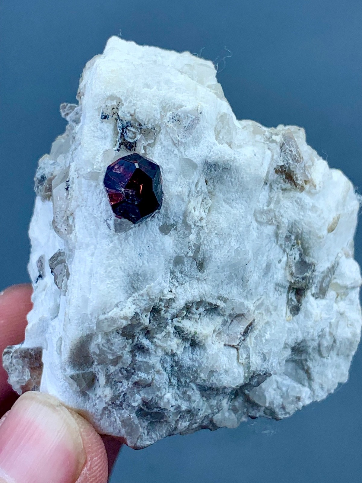 Natural Red Garnet Crystal Specimen from Pakistan (148 grams)