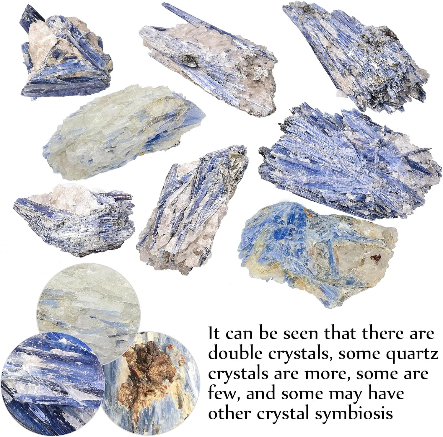 Natural Raw Blue Kyanite Rough Mineral Healing Crystal Irregular Home Decoration
