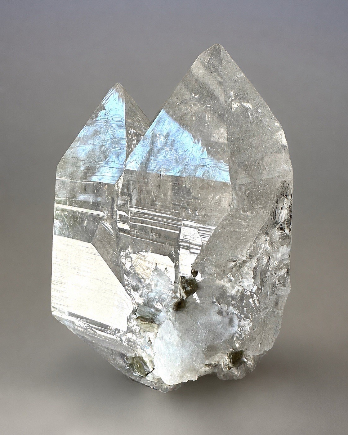 “The Twin Citadel” Ganesh Himalayan Twin Quartz Mica Rainbow Akashic Crystal