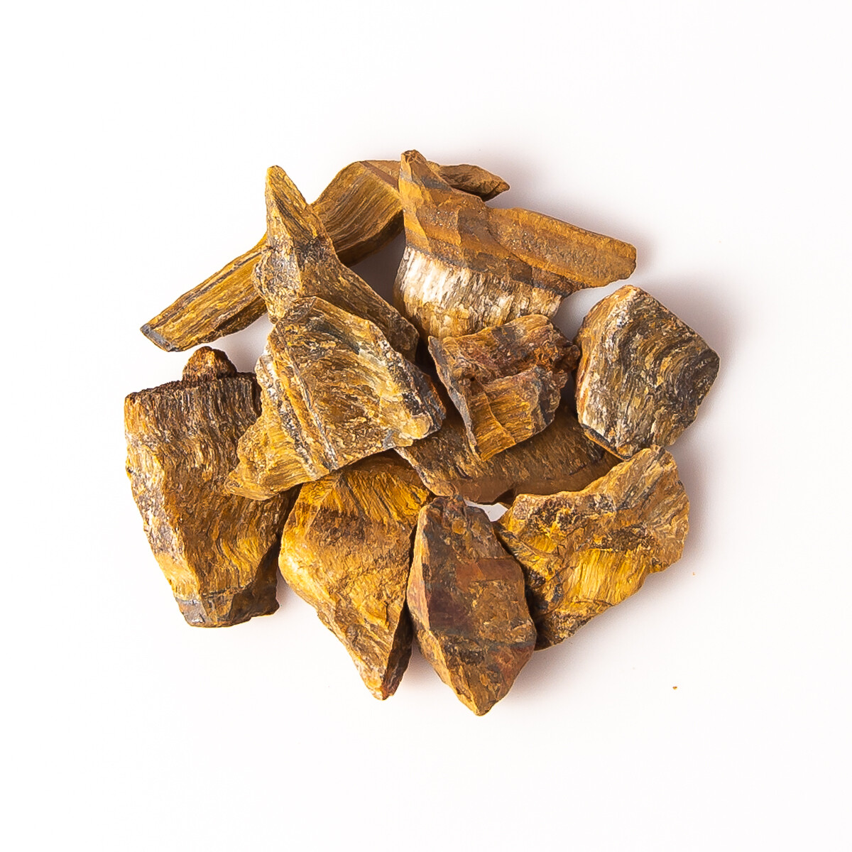 50g Rough Tigers Eye Gemstone Crystals 5-10 Stones Gem Rock Tumbling Specimens